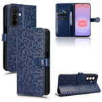 Custodia per telefono in pelle con trama a nido d'ape, For Samsung Galaxy A57 5G, For Samsung Galaxy A37 5G, For Samsung Galaxy A27 5G, For Samsung Galaxy A07 4G