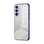 Custodia per telefono elettrolitica con polvere glitterata sfumata, For Samsung Galaxy A17, For Samsung Galaxy A56, For Samsung Galaxy A26