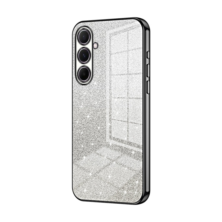 Custodia per telefono elettrolitica con polvere glitterata sfumata, For Samsung Galaxy A17, For Samsung Galaxy A56, For Samsung Galaxy A26