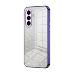 Custodia per telefono elettrolitica con polvere glitterata sfumata, For Samsung Galaxy A57 5G, For Samsung Galaxy A37 5G, For Samsung Galaxy A07