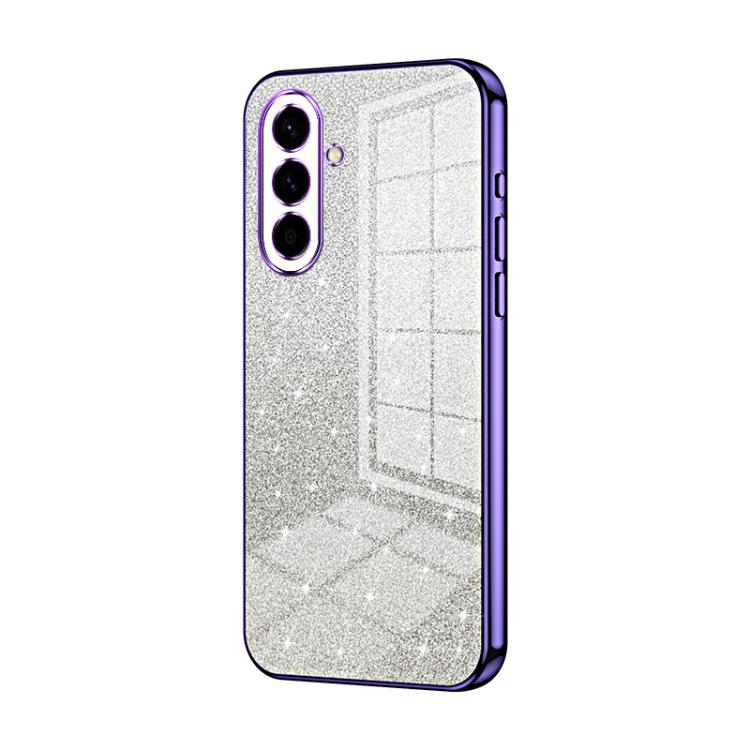 Custodia per telefono elettrolitica con polvere glitterata sfumata, For Samsung Galaxy A57 5G, For Samsung Galaxy A37 5G, For Samsung Galaxy A07
