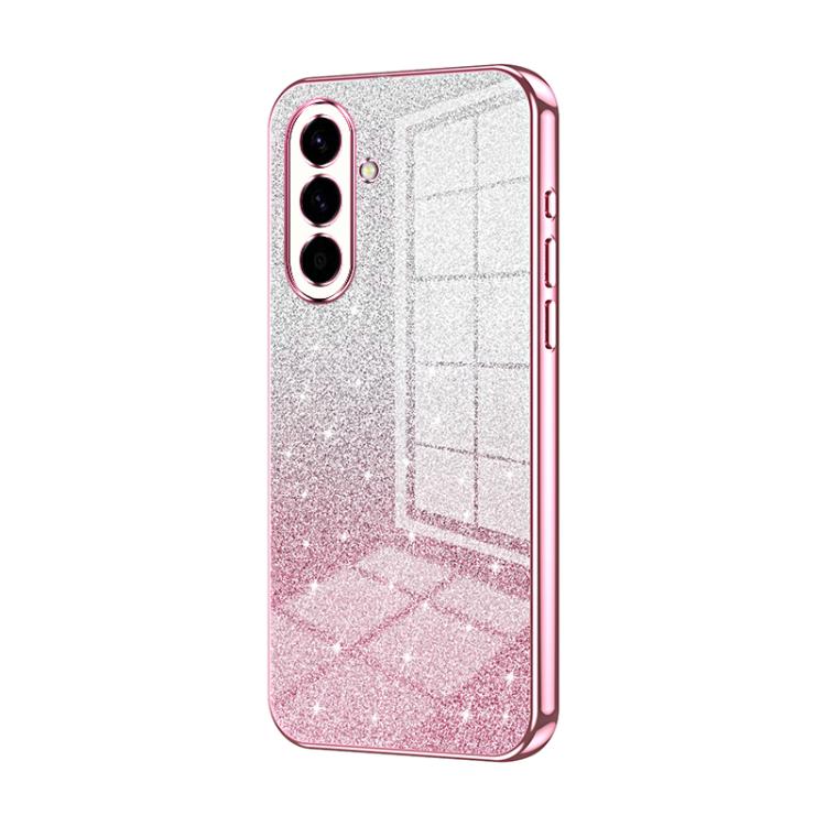 Custodia per telefono elettrolitica con polvere glitterata sfumata, For Samsung Galaxy A57 5G, For Samsung Galaxy A37 5G, For Samsung Galaxy A07
