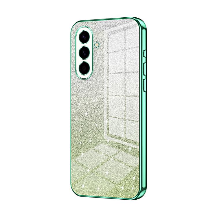 Custodia per telefono elettrolitica con polvere glitterata sfumata, For Samsung Galaxy A57 5G, For Samsung Galaxy A37 5G, For Samsung Galaxy A07
