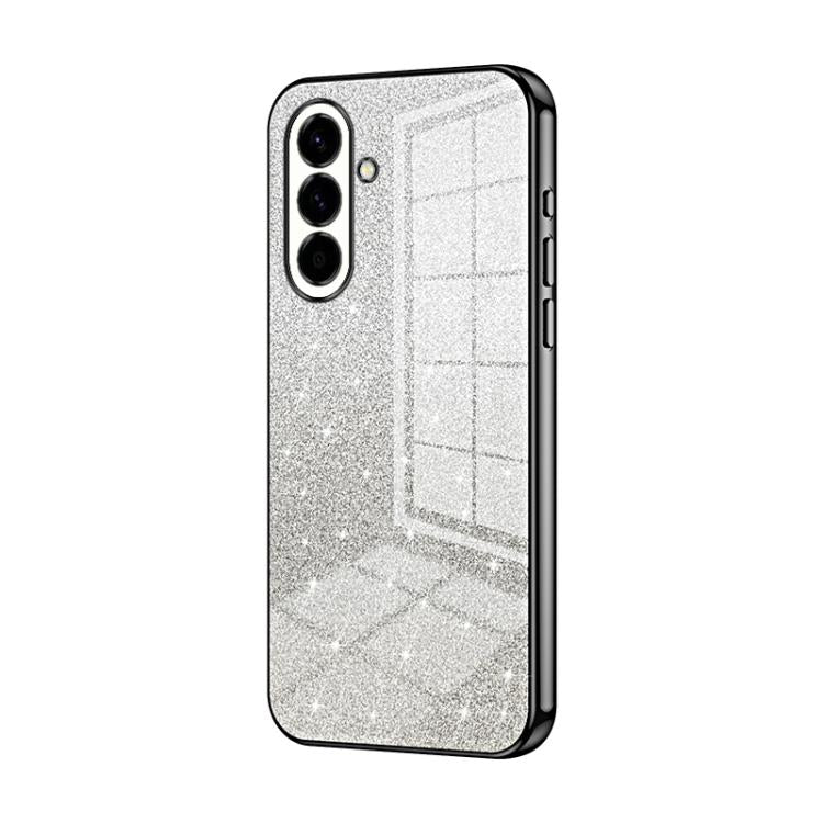 Custodia per telefono elettrolitica con polvere glitterata sfumata, For Samsung Galaxy A57 5G, For Samsung Galaxy A37 5G, For Samsung Galaxy A07