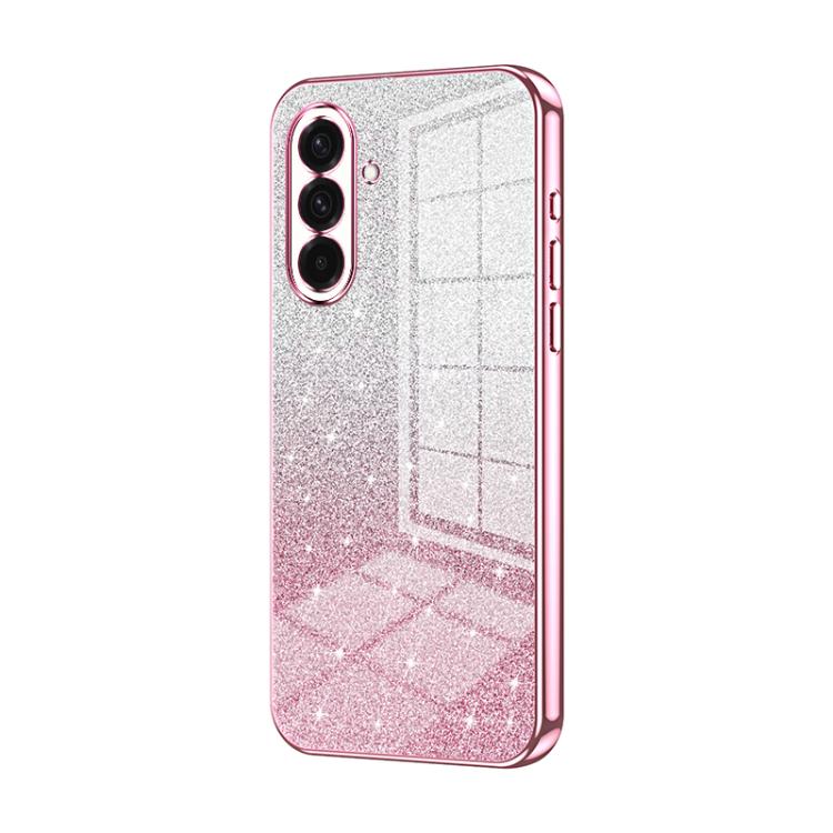 Custodia per telefono elettrolitica con polvere glitterata sfumata, For Samsung Galaxy A57 5G, For Samsung Galaxy A37 5G, For Samsung Galaxy A07