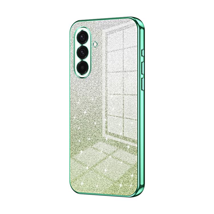 Custodia per telefono elettrolitica con polvere glitterata sfumata, For Samsung Galaxy A57 5G, For Samsung Galaxy A37 5G, For Samsung Galaxy A07
