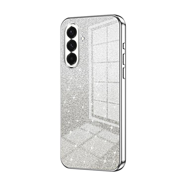 Custodia per telefono elettrolitica con polvere glitterata sfumata, For Samsung Galaxy A57 5G, For Samsung Galaxy A37 5G, For Samsung Galaxy A07