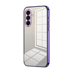 Custodia per telefono con foro sottile e placcatura trasparente, For Samsung Galaxy A36, For Samsung Galaxy A16 5G