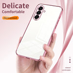 Custodia per telefono con foro sottile e placcatura trasparente, For Samsung Galaxy A36, For Samsung Galaxy A16 5G