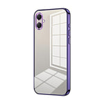 Custodia per telefono con foro sottile e placcatura trasparente, For Samsung Galaxy A57 5G, For Samsung Galaxy A37 5G, For Samsung Galaxy A07