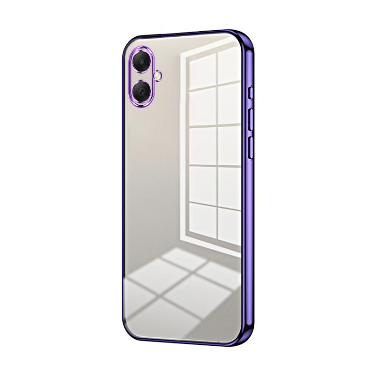 Custodia per telefono con foro sottile e placcatura trasparente, For Samsung Galaxy A57 5G, For Samsung Galaxy A37 5G, For Samsung Galaxy A07