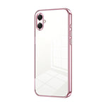 Custodia per telefono con foro sottile e placcatura trasparente, For Samsung Galaxy A57 5G, For Samsung Galaxy A37 5G, For Samsung Galaxy A07