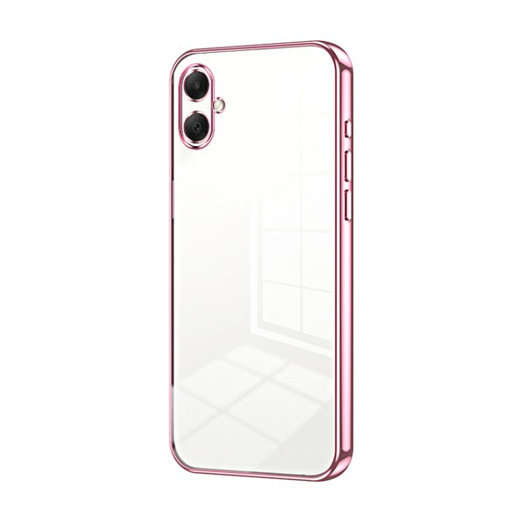 Custodia per telefono con foro sottile e placcatura trasparente, For Samsung Galaxy A57 5G, For Samsung Galaxy A37 5G, For Samsung Galaxy A07