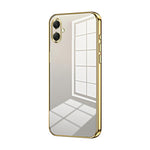 Custodia per telefono con foro sottile e placcatura trasparente, For Samsung Galaxy A57 5G, For Samsung Galaxy A37 5G, For Samsung Galaxy A07