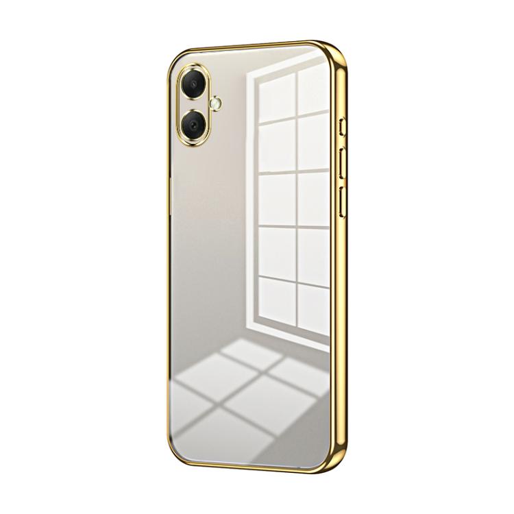 Custodia per telefono con foro sottile e placcatura trasparente, For Samsung Galaxy A57 5G, For Samsung Galaxy A37 5G, For Samsung Galaxy A07