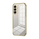 Custodia per telefono con foro sottile e placcatura trasparente, For Samsung Galaxy A57 5G, For Samsung Galaxy A37 5G, For Samsung Galaxy A07