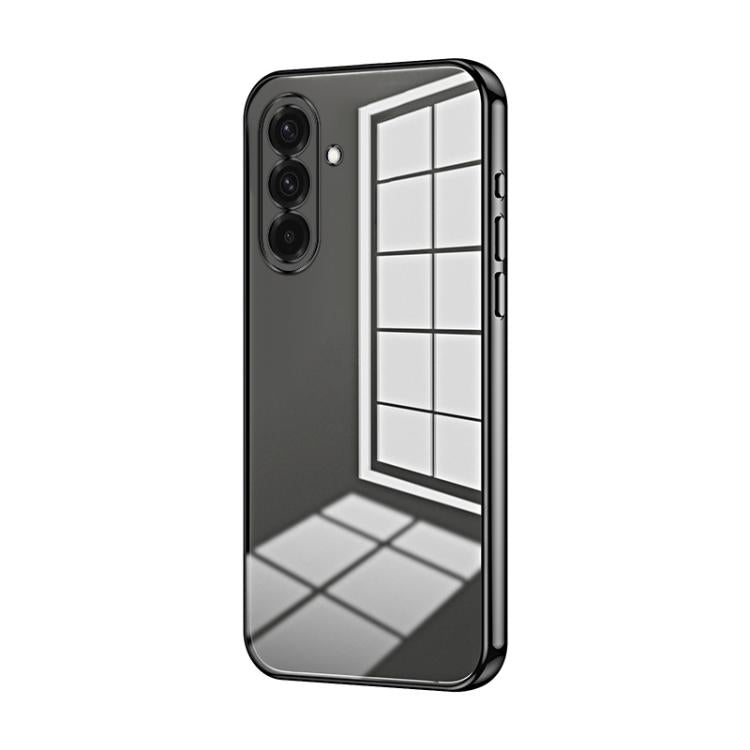 Custodia per telefono con foro sottile e placcatura trasparente, For Samsung Galaxy A57 5G, For Samsung Galaxy A37 5G, For Samsung Galaxy A07