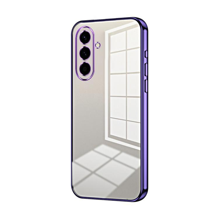 Custodia per telefono con foro sottile e placcatura trasparente, For Samsung Galaxy A57 5G, For Samsung Galaxy A37 5G, For Samsung Galaxy A07