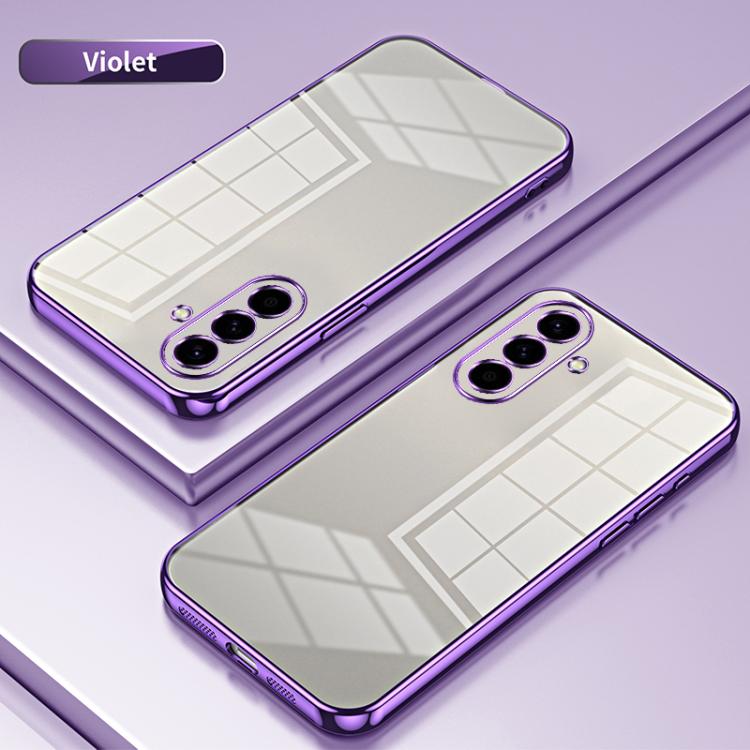 Custodia per telefono con foro sottile e placcatura trasparente, For Samsung Galaxy A57 5G, For Samsung Galaxy A37 5G, For Samsung Galaxy A07