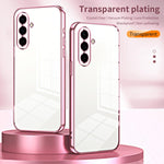 Custodia per telefono con foro sottile e placcatura trasparente, For Samsung Galaxy A57 5G, For Samsung Galaxy A37 5G, For Samsung Galaxy A07