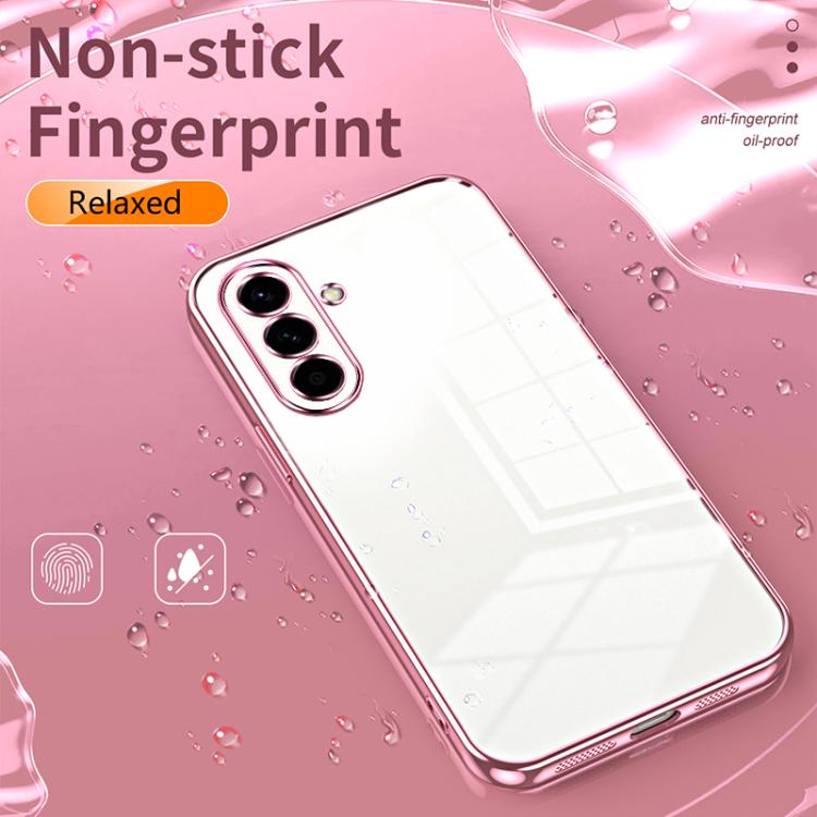 Custodia per telefono con foro sottile e placcatura trasparente, For Samsung Galaxy A57 5G, For Samsung Galaxy A37 5G, For Samsung Galaxy A07