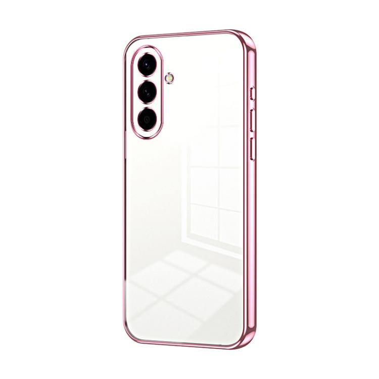 Custodia per telefono con foro sottile e placcatura trasparente, For Samsung Galaxy A57 5G, For Samsung Galaxy A37 5G, For Samsung Galaxy A07