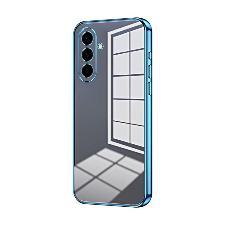 Custodia per telefono con foro sottile e placcatura trasparente, For Samsung Galaxy A57 5G, For Samsung Galaxy A37 5G, For Samsung Galaxy A07