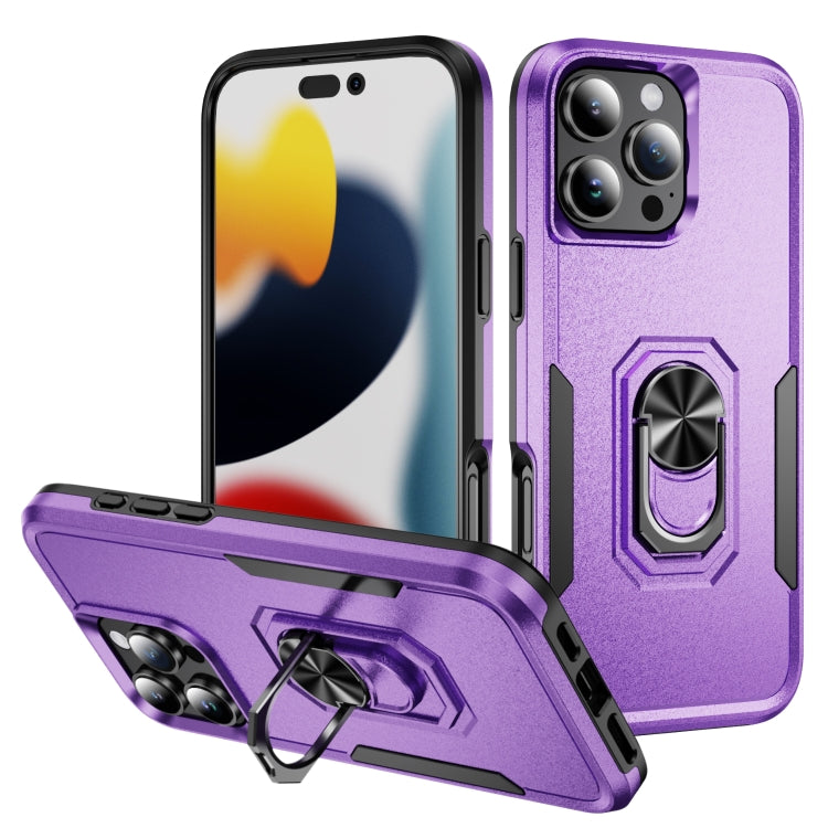 Custodia per telefono Pioneer Armor Heavy Duty PC + TPU con supporto, For iPhone 16 Pro, For iPhone 16 Plus