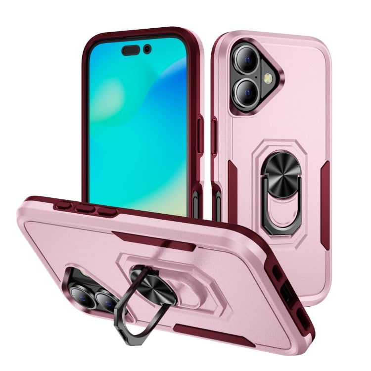 Custodia per telefono Pioneer Armor Heavy Duty PC + TPU con supporto, For iPhone 16 Pro, For iPhone 16 Plus