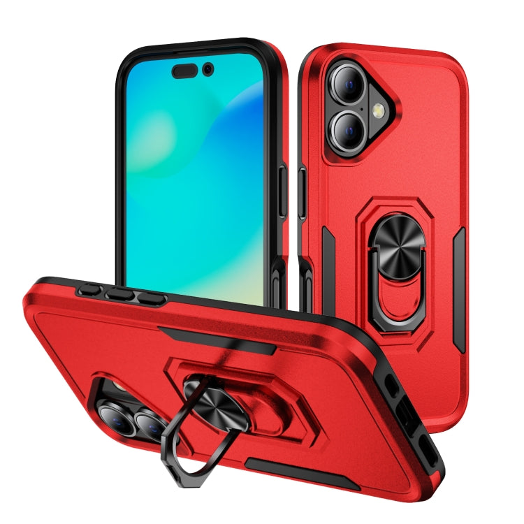 Custodia per telefono Pioneer Armor Heavy Duty PC + TPU con supporto, For iPhone 16 Pro, For iPhone 16 Plus