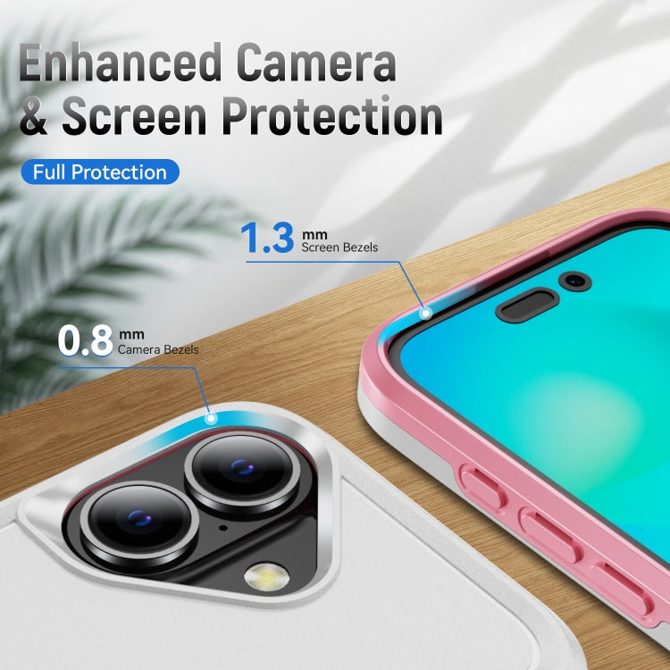 Custodia per telefono Pioneer Armor Heavy Duty PC + TPU con supporto, For iPhone 16
