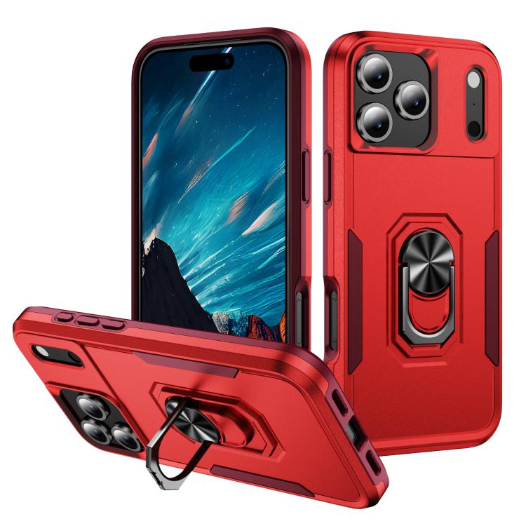 Custodia per telefono Pioneer Armor Heavy Duty PC + TPU con supporto, For iPhone 17e / 16e, For iPhone 17 Pro Max