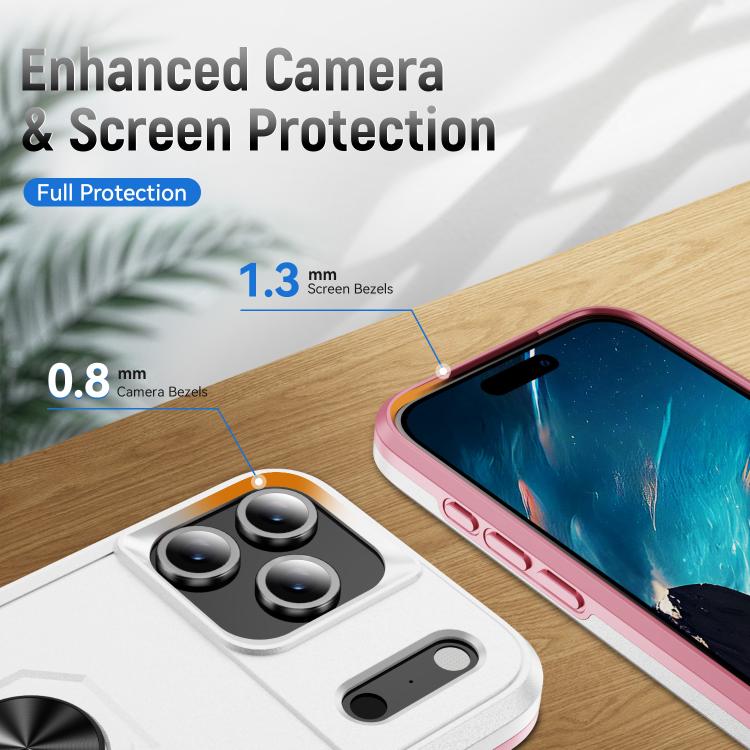 Custodia per telefono Pioneer Armor Heavy Duty PC + TPU con supporto, For iPhone 17 Pro, For iPhone 17
