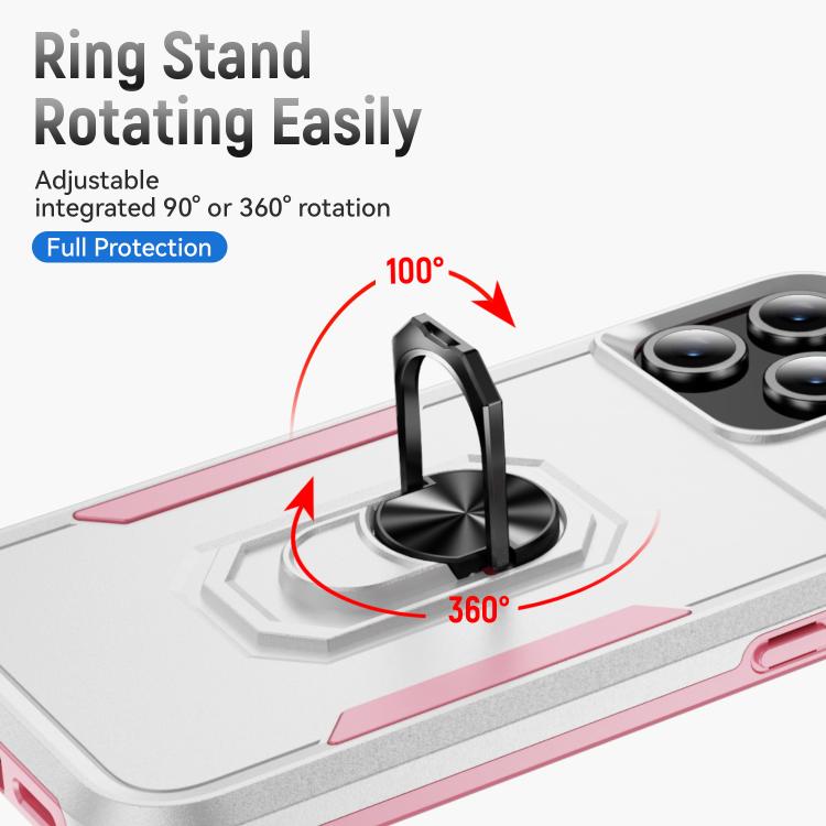 Custodia per telefono Pioneer Armor Heavy Duty PC + TPU con supporto, For iPhone 17 Pro, For iPhone 17