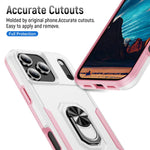Custodia per telefono Pioneer Armor Heavy Duty PC + TPU con supporto, For iPhone 17 Pro, For iPhone 17