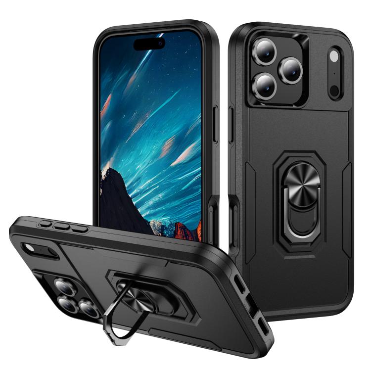 Custodia per telefono Pioneer Armor Heavy Duty PC + TPU con supporto, For iPhone 17 Pro, For iPhone 17