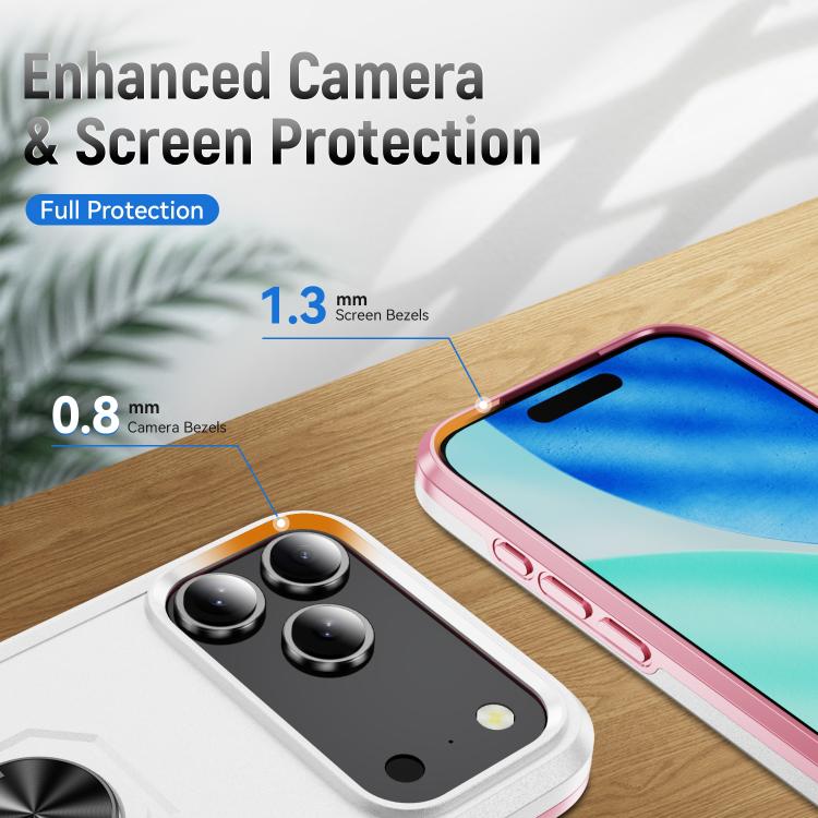 Custodia per telefono Pioneer Armor Heavy Duty PC + TPU con supporto, For iPhone 18 Pro, For iPhone 18 Pro Max