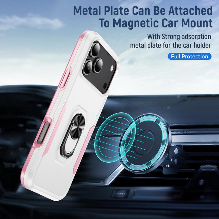 Custodia per telefono Pioneer Armor Heavy Duty PC + TPU con supporto, For iPhone 18 Pro, For iPhone 18 Pro Max