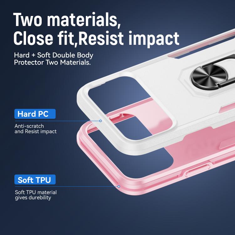 Custodia per telefono Pioneer Armor Heavy Duty PC + TPU con supporto, For iPhone 18 Pro, For iPhone 18 Pro Max