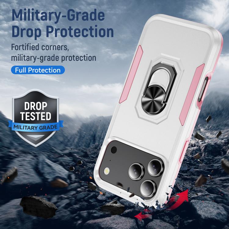 Custodia per telefono Pioneer Armor Heavy Duty PC + TPU con supporto, For iPhone 18 Pro, For iPhone 18 Pro Max