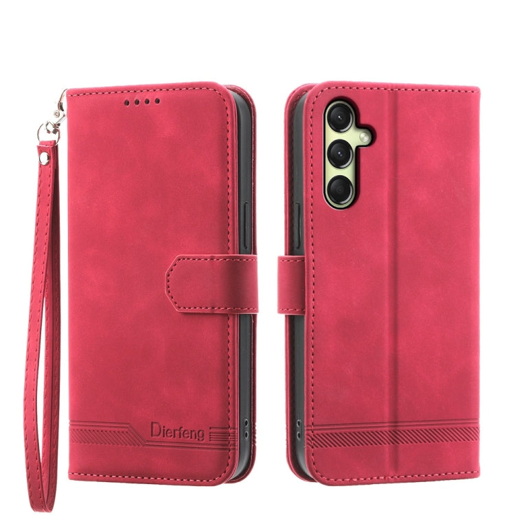 Custodia per telefono in TPU + PU in pelle Dream Line Dierfeng, For Samsung Galaxy A57 5G, For Samsung Galaxy A37 5G, For Galaxy A27 5G, For Samsung Galaxy A26 5G / A16 / A17 4G