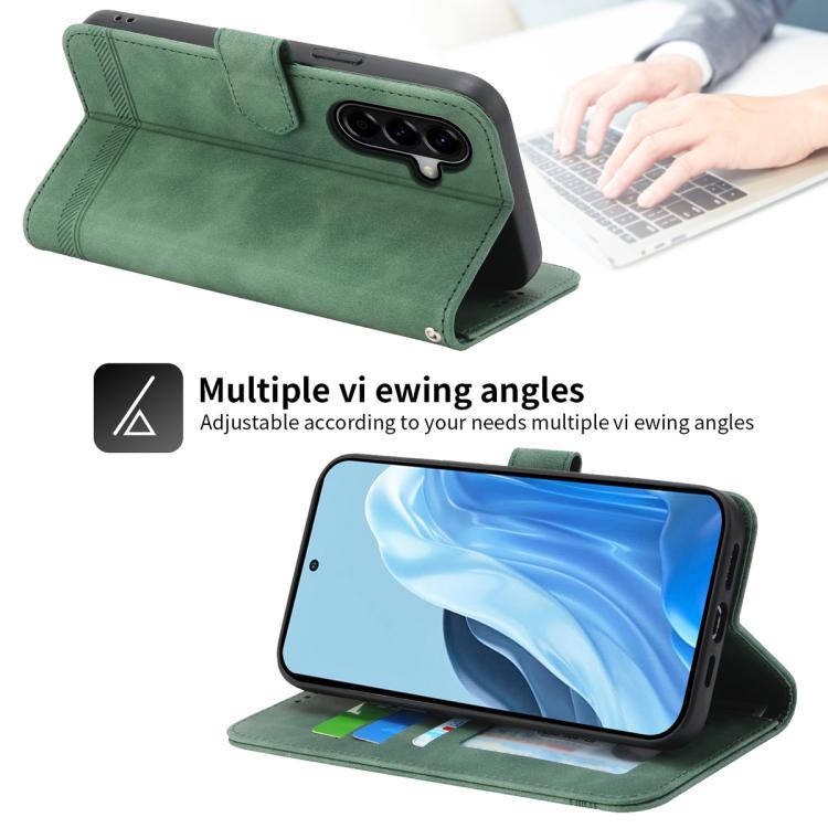 Custodia per telefono in TPU + PU in pelle Dream Line Dierfeng, For Samsung Galaxy A57 5G, For Samsung Galaxy A37 5G, For Galaxy A27 5G, For Samsung Galaxy A26 5G / A16 / A17 4G