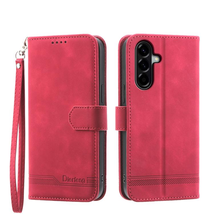 Custodia per telefono in TPU + PU in pelle Dream Line Dierfeng, For Samsung Galaxy A57 5G, For Samsung Galaxy A37 5G, For Galaxy A27 5G, For Samsung Galaxy A26 5G / A16 / A17 4G