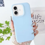 Custodia per telefono in silicone liquido ibrido per PC Jelly, For iPhone 16, For iPhone 15 Pro Max, For iPhone 15 Pro