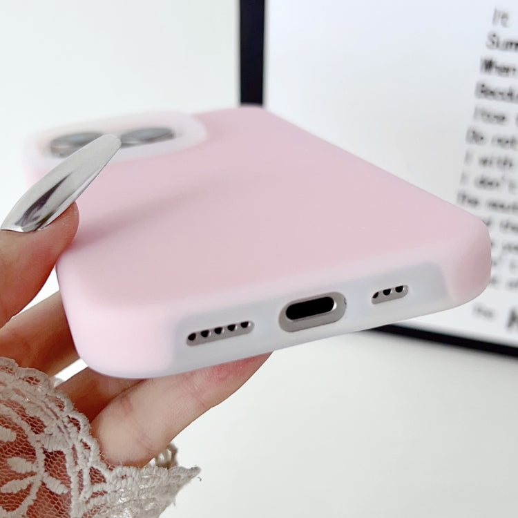 Custodia per telefono in silicone liquido ibrido per PC Jelly, For iPhone 16, For iPhone 15 Pro Max, For iPhone 15 Pro