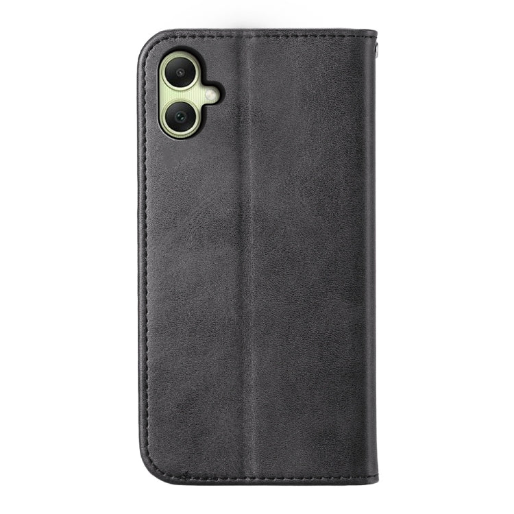Custodia magnetica per telefono in pelle di vitello con griglia cubica, For Samsung Galaxy A06 4G / 5G / A07 4G, For Samsung Galaxy M35