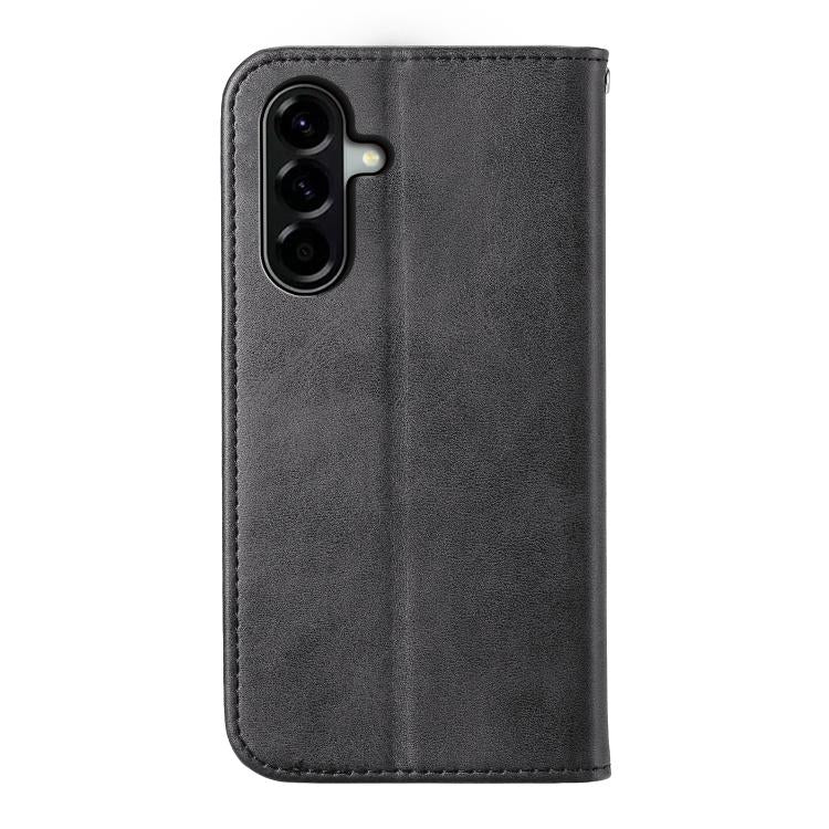 Custodia magnetica per telefono in pelle di vitello con griglia cubica, For Samsung Galaxy A57 5G, For Samsung Galaxy A37 5G, For Galaxy A27 5G, For Samsung Galaxy A26 5G / A16 / A17 4G