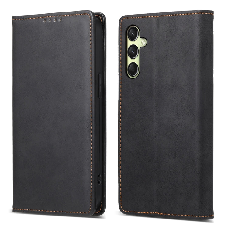 Custodia per telefono in pelle magnetica RFID a tinta unita per aziende, For Samsung Galaxy A57 5G, For Samsung Galaxy A37 5G, For Galaxy A27 5G, For Samsung Galaxy A26 5G / A16 / A17 4G