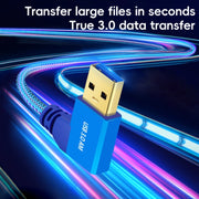 Cavo di prolunga a gomito laterale USB 3.0 femmina a USB 3.0 maschio per disco USB, mouse/tastiera/stampante, 1m