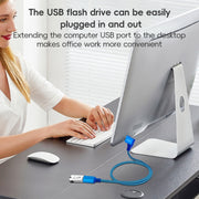 Cavo di prolunga a gomito laterale USB 3.0 femmina a USB 3.0 maschio per disco USB, mouse/tastiera/stampante, 1m